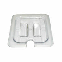 Couvercle fendu transparent en polycarbonate Omcan 80024 pour bacs alimentaires de format 1/3