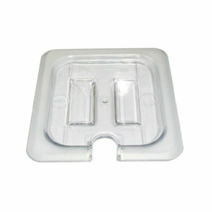 Couvercle fendu transparent en polycarbonate Omcan 80024 pour bacs alimentaires de format 1/3