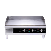 Omcan 43214 Grille électrique commerciale de comptoir de 30 pouces avec plaque d’acier