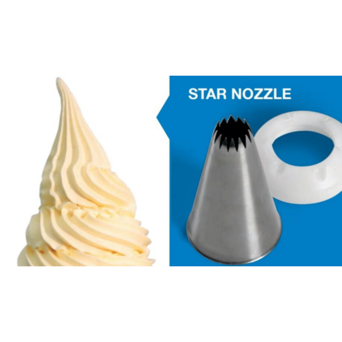 Carpigiani IC193-106583 Star Nozzle Accessory for Ice Cream Base Mix Machines
