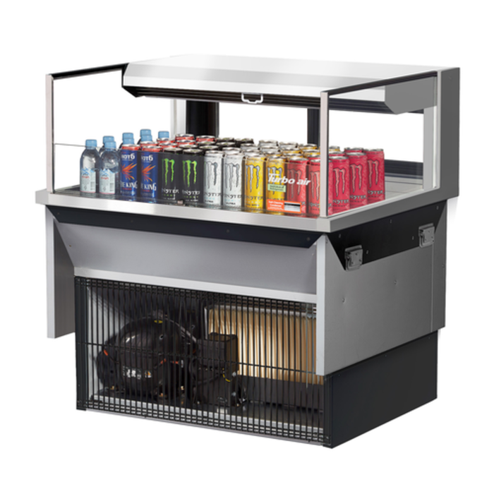 Vitrine réfrigérée encastrable Turbo Air TOM-36L-UFD-S-1SI-N de 35-7/8 po de largeur