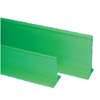 Solid Green Divider For Merchandising Displays For Organizing Commercial Display Cases