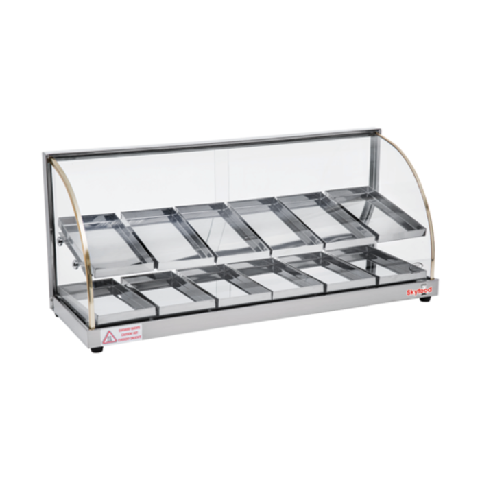Skyfood FWDE2-37 36-5/8"W Countertop Heated Deli Display Case
