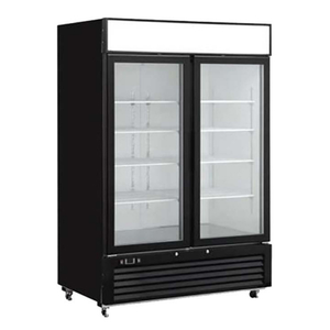 EFI F2-48GDVC 48-Inch Two-Section Glass Door Merchandiser Display Freezer