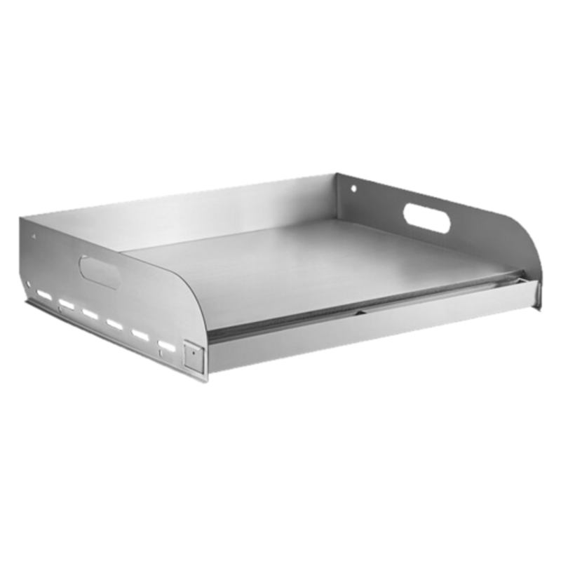 Étiquette alternative : plaque plate plate en acier inoxydable de 30" Omcan 47843 pour barbecue extérieur #47352 et #47353 plaque plate plate en acier inoxydable