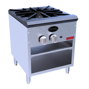 Royal SPR-180 18"W x 21"D Delux Series Gas Stock Pot Range