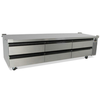 Silver King SKRCB97HL-EDUS1 97" Six-Drawer Refrigerated Chef Base