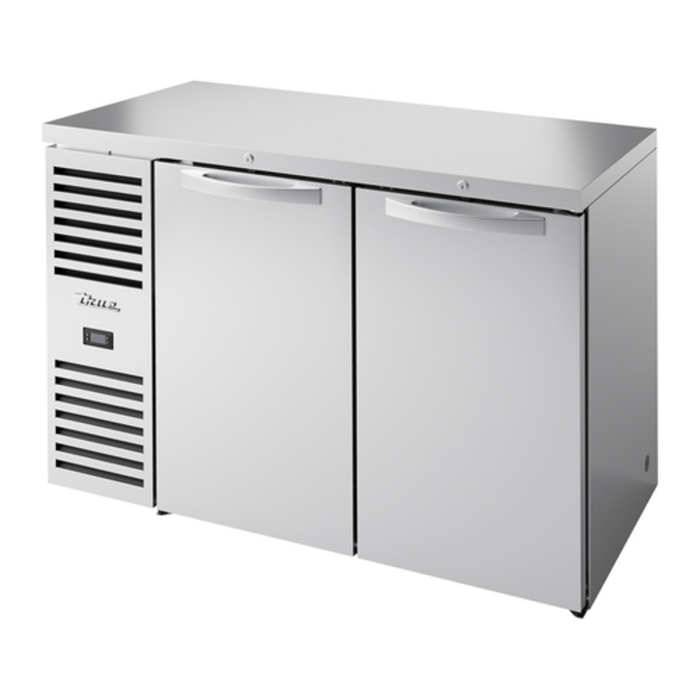 Réfrigérateur-bar arrière True Manufacturing TBR52-RISZ1-L-S-SS-1 de 52 pouces