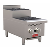 Omcan 47382 2 Burner Gas Countertop Hot Plate For Commercial Cooking With Two Independently Controlled Burners