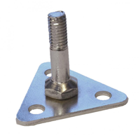 Omcan 24829 Pied chromé pour tablettes en broche et en époxy