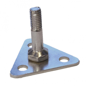 Omcan 24829 Pied chromé pour tablettes en broche et en époxy