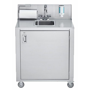 OMCAN 46788 Portable Stainless Steel Hand Sink with Heater Pump