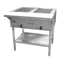 Admiral Craft ST-120/2 33"W 2-Well Electric Hot Food Steam Table