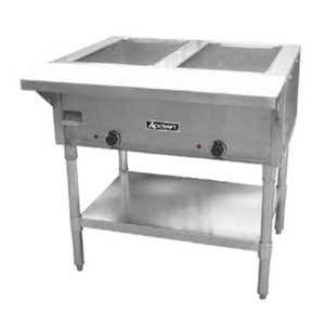 Admiral Craft ST-120/2 33"W 2-Well Electric Hot Food Steam Table