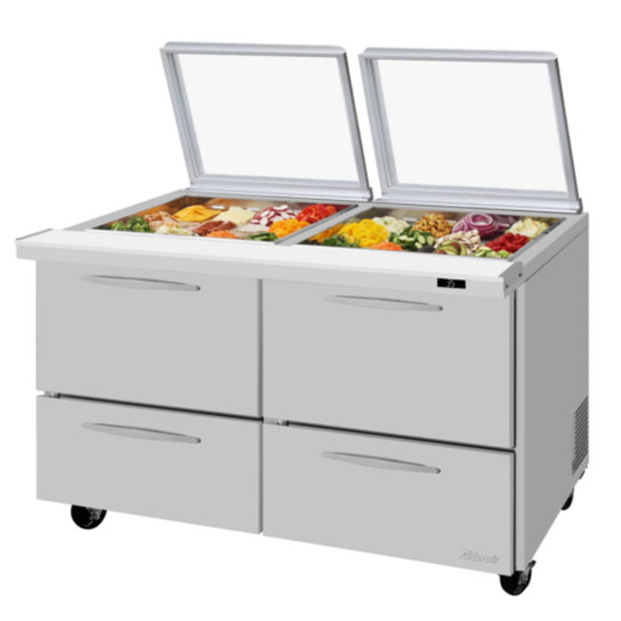 Turbo Air PST-60-24-D4-N-GL Table de préparation Mega Top de 60-1/4" de largeur