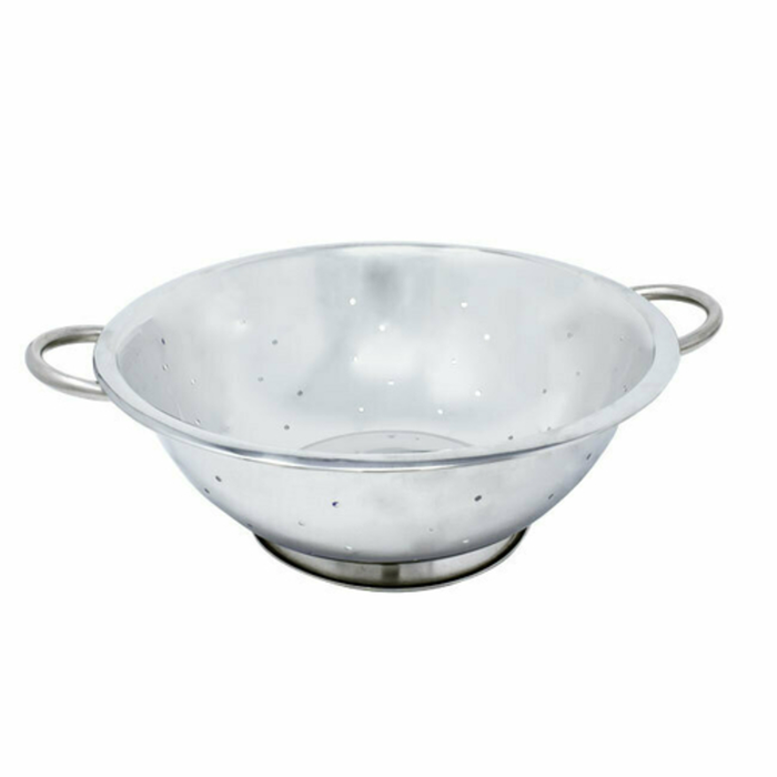 Omcan 80738 3 QT Stainless Steel Colander with Base Handles