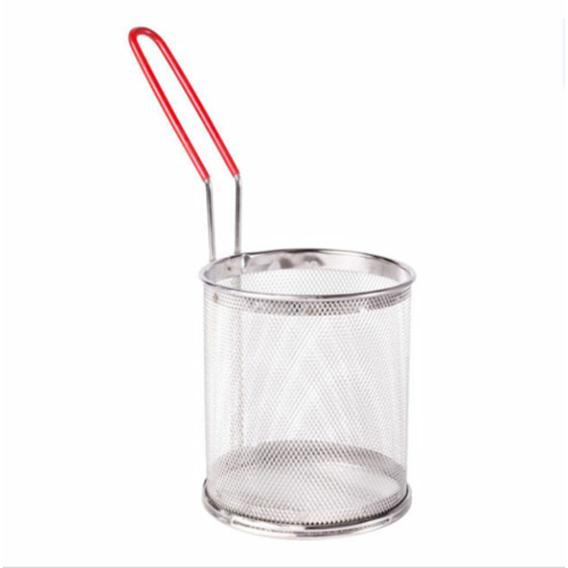 Omcan 80928 Durable Stainless Steel Commercial Pasta Cooker Insert Basket mesh basket with red handle for Omcan pasta cookers