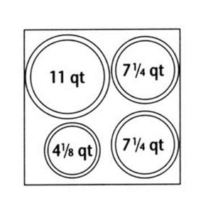 Nemco 67412 Four-Hole Adapter Plate for 6060A Warmer
