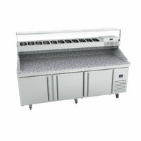 Infrico IRT-MR93GTCOMBO 93-1/4" Granite Top Pizza Prep Table