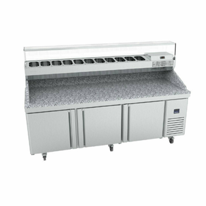 Infrico IRT-MR93GTCOMBO 93-1/4" Granite Top Pizza Prep Table
