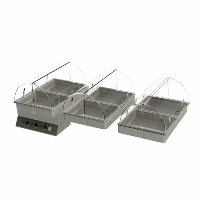 Cadco GG-HT3 3-Bay Heat Package for CBC-GG-B3 Carts