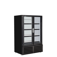QBD CD14-HC/RX 24-Inch Black Glass Door Pharmacy Cooler Refrigerator