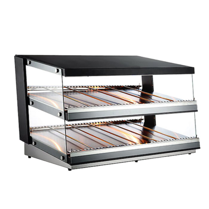 Omcan 47512 43.5"W Heated Pass-Through Countertop Hot Food Display Case
