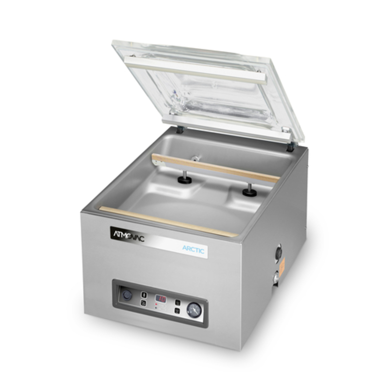 ATMOVAC Arctic16D Electric Countertop Vacuum Packaging Machine with Open Lid for Food Preservation