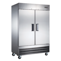 Omcan 50026 54-Inch 47 cu. ft. Two-Section Reach-In Refrigerator