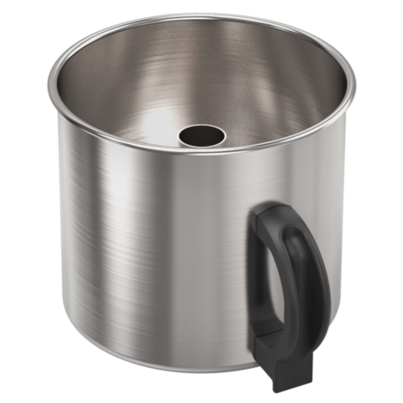 Dito Sama Stainless Steel Mixer Bowl with Handle Designed for Efficiency in Commercial Kitchen Use