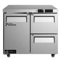 Versa Premier FUDW2-36VCP 36"W Undercounter Reach-In Freezer For Commercial Kitchen Use