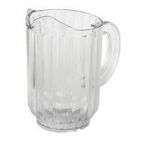 Omcan 80085 Break-Resistant Plastic Beverage Pitcher 60 oz. Capacity clear SAN plastic pitcher with handle for restaurant beverage service