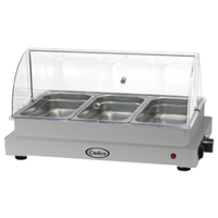 Cadco WTBS-3N-HD Heavy Duty Triple 3-Pan Buffet Server Warmer