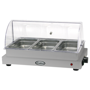 Cadco WTBS-3N-HD Heavy Duty Triple 3-Pan Buffet Server Warmer