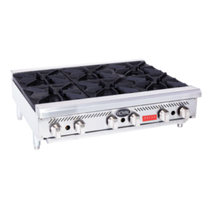 Royal RDHP-48-8 Delux Series 48" Gas Countertop Hotplate