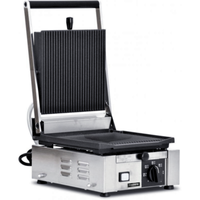 Trento PG-IT-0483-R 10" x 9" Single Sandwich Panini Grill