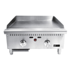 EFI RCTTG-24N 24"W Natural Gas Countertop Griddle With Dual Knobs And Stainless Steel Finish