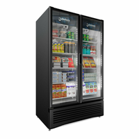 Imbera VRD37 HC BW 47" Two-Section Glass Door Merchandiser