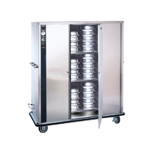 FWE P-180 Mobile Heated Banquet Cabinet 180 Plate Capacity