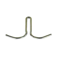 PH-2 Double Prong 5-1/2" Wide Stainless Steel Pot Hook