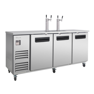 Blueair BLKC90-4S-HC 90-Inch Commercial 3-Door Draft Beer Keg Cooler