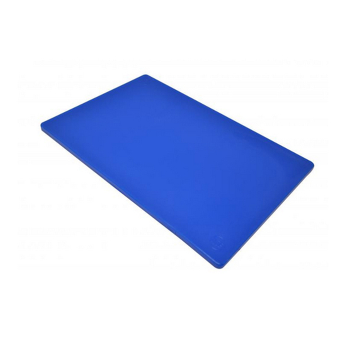 Omcan 41197 Polyethylene Rigid Cutting Board 12" x 18" Blue