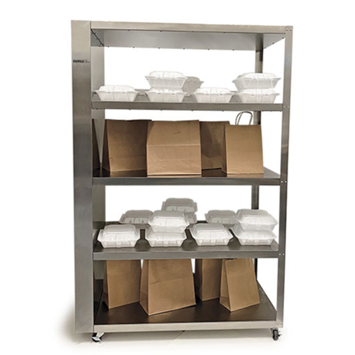 Nemco 6303-4 41-5/8"W x 20-1/8"D Unheated To-Go Staging Shelving Unit