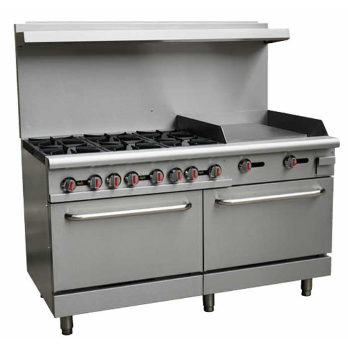 OMCAN 46028 (CE-CN-0006-GN) 60" Gas Restaurant Range with 6 Burners