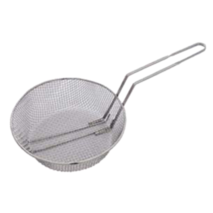 Omcan 80378 Replacement Fryer Basket for 10 & 16 Lb. Fryers round wire mesh basket with long handle