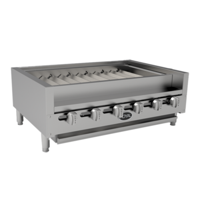 Brochettes de Kebab Royal RKTB-36 – Gril Radiant à Gaz de Comptoir de 36 po de Large