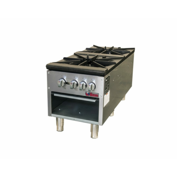 IKON ISP-18-2 17.9"W Two Burner Gas Stock Pot Range