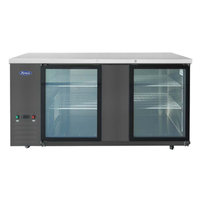 Atosa SBB69GGRAUS2 68-Inch Glass Door Back Bar Refrigeration Equipment