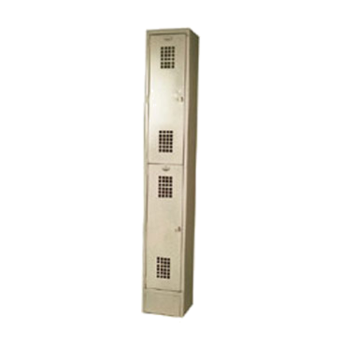 Casier ventilé à double étage Winholt WL-21, 30,5 cm (L) x 30,5 cm (P) x 198 cm (H)