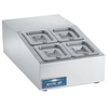 Compact Refrigerated Countertop Prep Unit With Four Food Pans Ideal For Commercial Kitchens